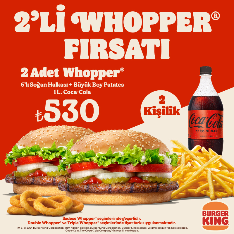 2’li Whopper® Fırsatı