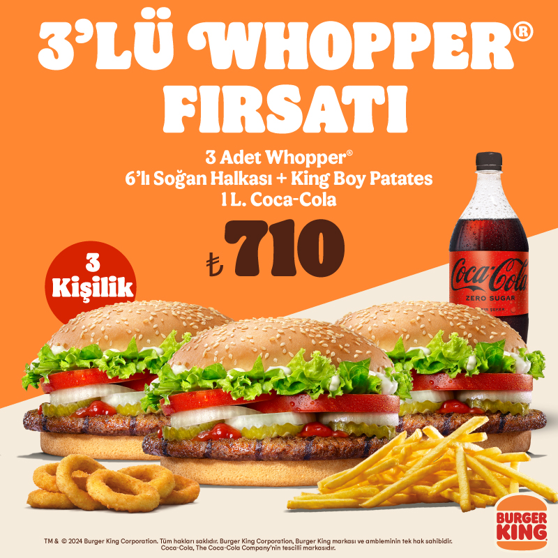 3’lü Whopper® Fırsatı
