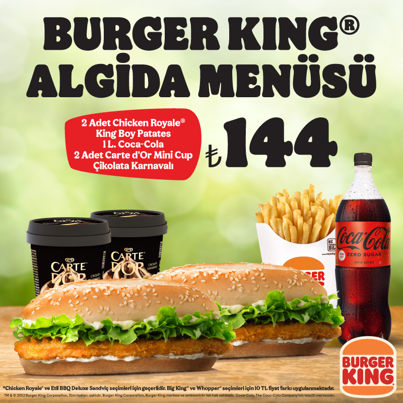 Burger King® Algida Menüsü