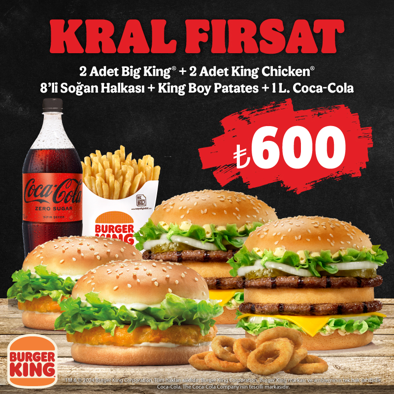 Burger King®’den Kral Fırsat!