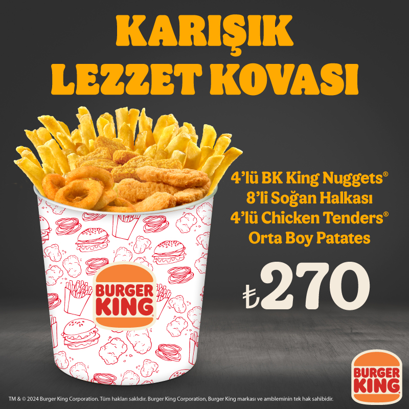 Çıtır Çıtır Lezzet Kovası Şimdi Burger King®’de!