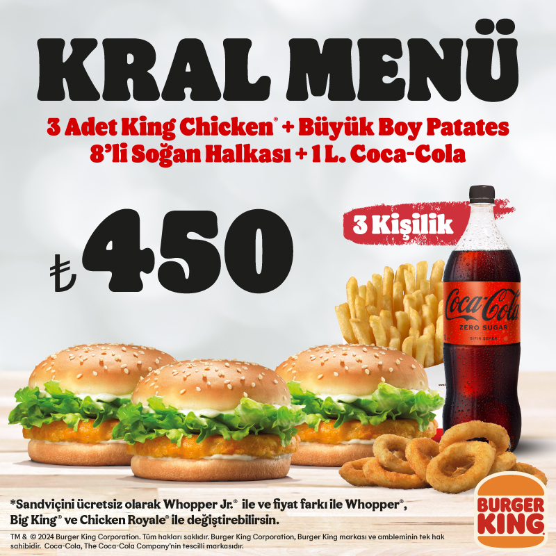 k al menu kampanyalar burger king kibris