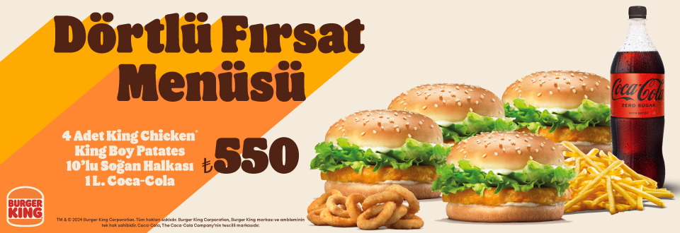 Dörtlü Fırsat Menüsü